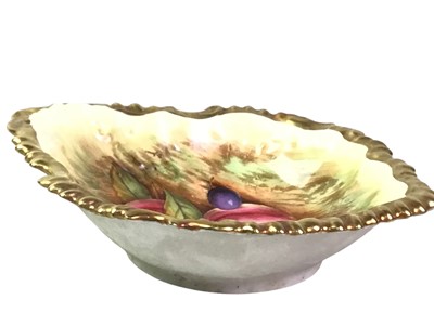 Lot 736 - AYNSLEY PIN DISH OF WORCESTER DESIGN