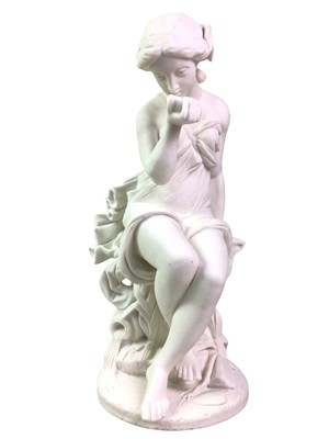 Lot 742 - PARIAN FIGURE OF A GIRL