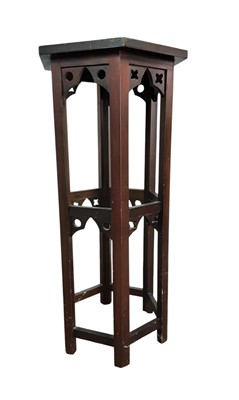 Lot 760 - MAHOGANY HEXAGONAL PLANT STAND