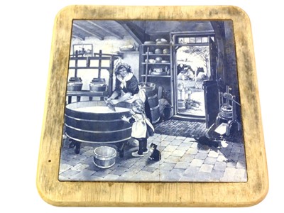 Lot 766 - THREE CERAMIC TILES