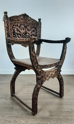 Lot 1223 - PAIR OF ANGLO-CHINESE ELBOW CHAIRS