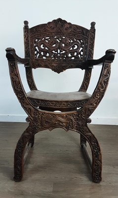 Lot 1223 - PAIR OF ANGLO-CHINESE ELBOW CHAIRS