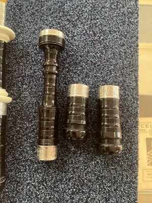 Lot 983 - SET OF SILVER MOUNTED BAGPIPES