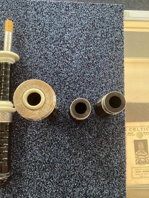 Lot 983 - SET OF SILVER MOUNTED BAGPIPES