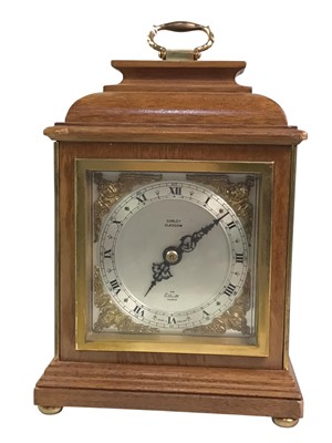 Lot 791 - TWO ELLIOT MAHOGANY CLOCKS