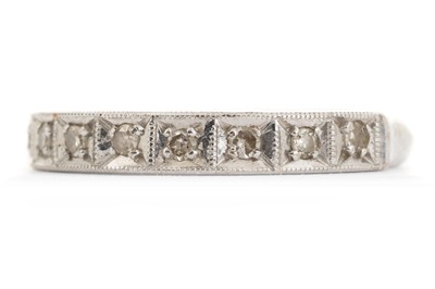 Lot 707 - DIAMOND HALF ETERNITY RING