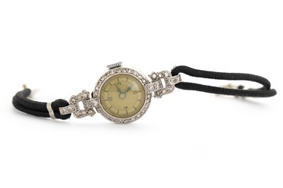 Lot 847 - ART DECO DIAMOND COCKTAIL WATCH