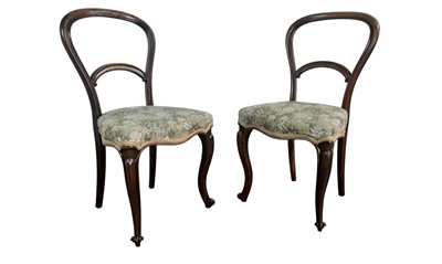 Lot 841 - SET OF FOUR VICTORIAN ROSEWOOD CHAIRS