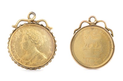 Lot 376 - TWO COIN PENDANTS