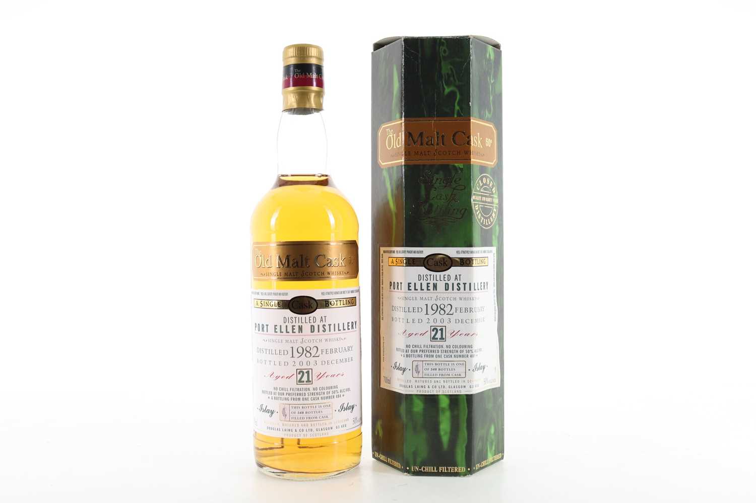 Lot 256 - PORT ELLEN 1982 21 YEAR OLD DOUGLAS LAING OLD MALT CASK