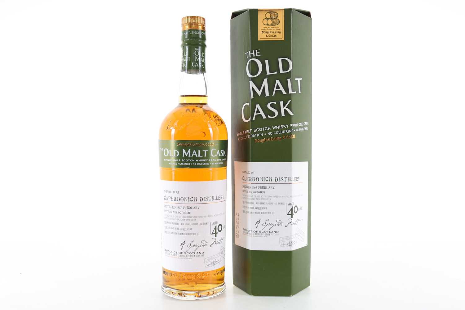 Lot 272 - CAPERDONICH 1967 40 YEAR OLD DOUGLAS LAING OLD MALT CASK