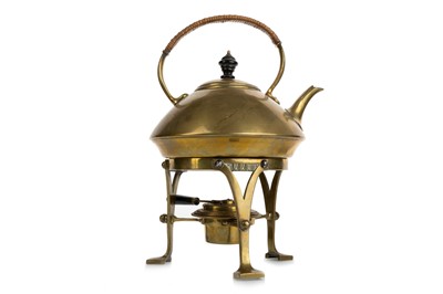 Lot SECESSIONIST BRASS SPIRIT KETTLE