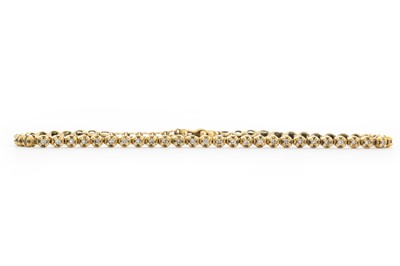 Lot 693 - DIAMOND TENNIS BRACELET