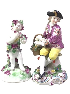 Lot 5 - TWO DERBY PORCELAIN STYLE FIGURES