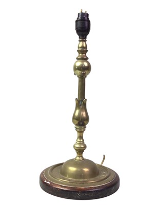 Lot 32 - BRASS TABLE LAMP