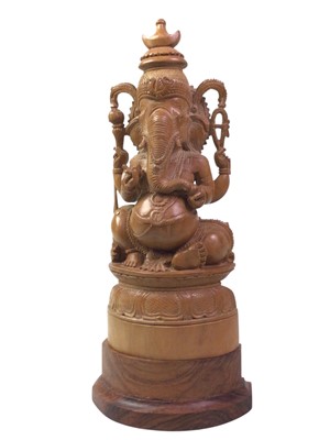 Lot 50 - INDIAN SANDALWOOD FIGURE