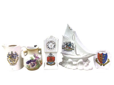 Lot 104 - COLLECTION OF CRESTED CHINA