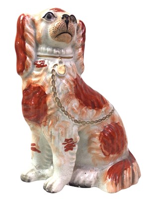 Lot 131 - POTTERY WALLY DOG