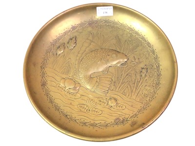 Lot 138 - TWO BRASS CHARGERS