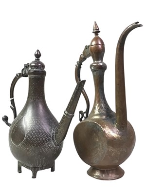 Lot 146 - MIDDLE EASTERN BRONZE MUGHAL EWER