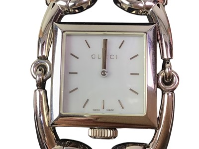 Lot 108 - LADY'S GUCCI WRIST WATCH