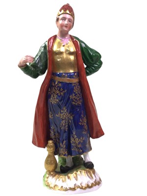 Lot 117 - PORCELAIN FIGURE OF A TURK