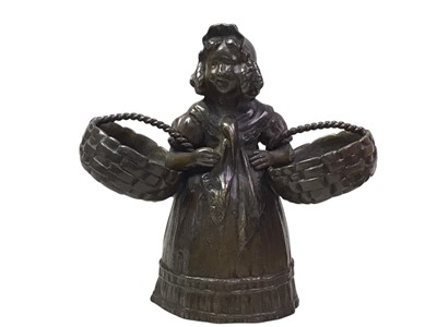 Lot 163 - FRANZ BERGMAN STYLE BRONZE MAIDEN