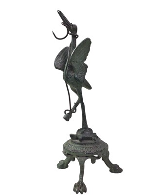 Lot 167 - PATINATED BRONZE FIGURE