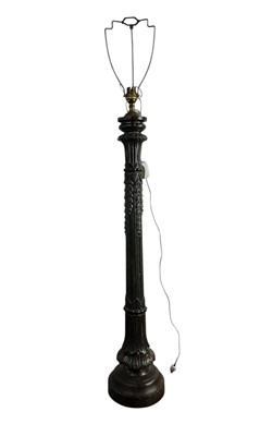 Lot 170 - CAST IRON COLUMN LAMP