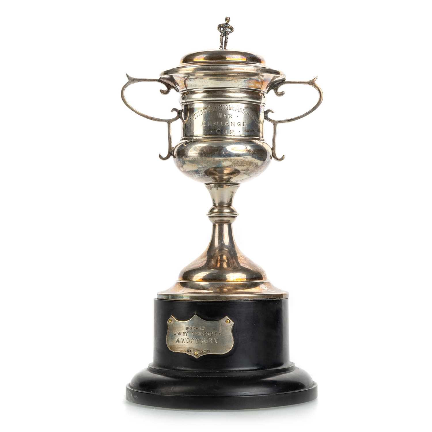 Lot 1712 - WILLIE WOODBURN OF RANGERS F.C., SCOTTISH FOOTBALL ASSOCIATION WAR CHALLENGE CUP