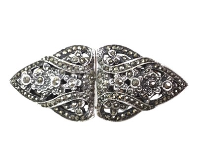 Lot 297 - ART DECO SILVER SWALLOW BROOCH