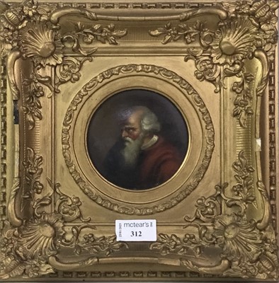 Lot 312 - PORTRAIT OF A GENTLEMAN