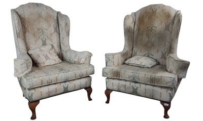 Lot 351 - PAIR OF GEORGE II STYLE ARMCHAIRS