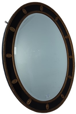 Lot 324 - OVAL WALL MIRROR