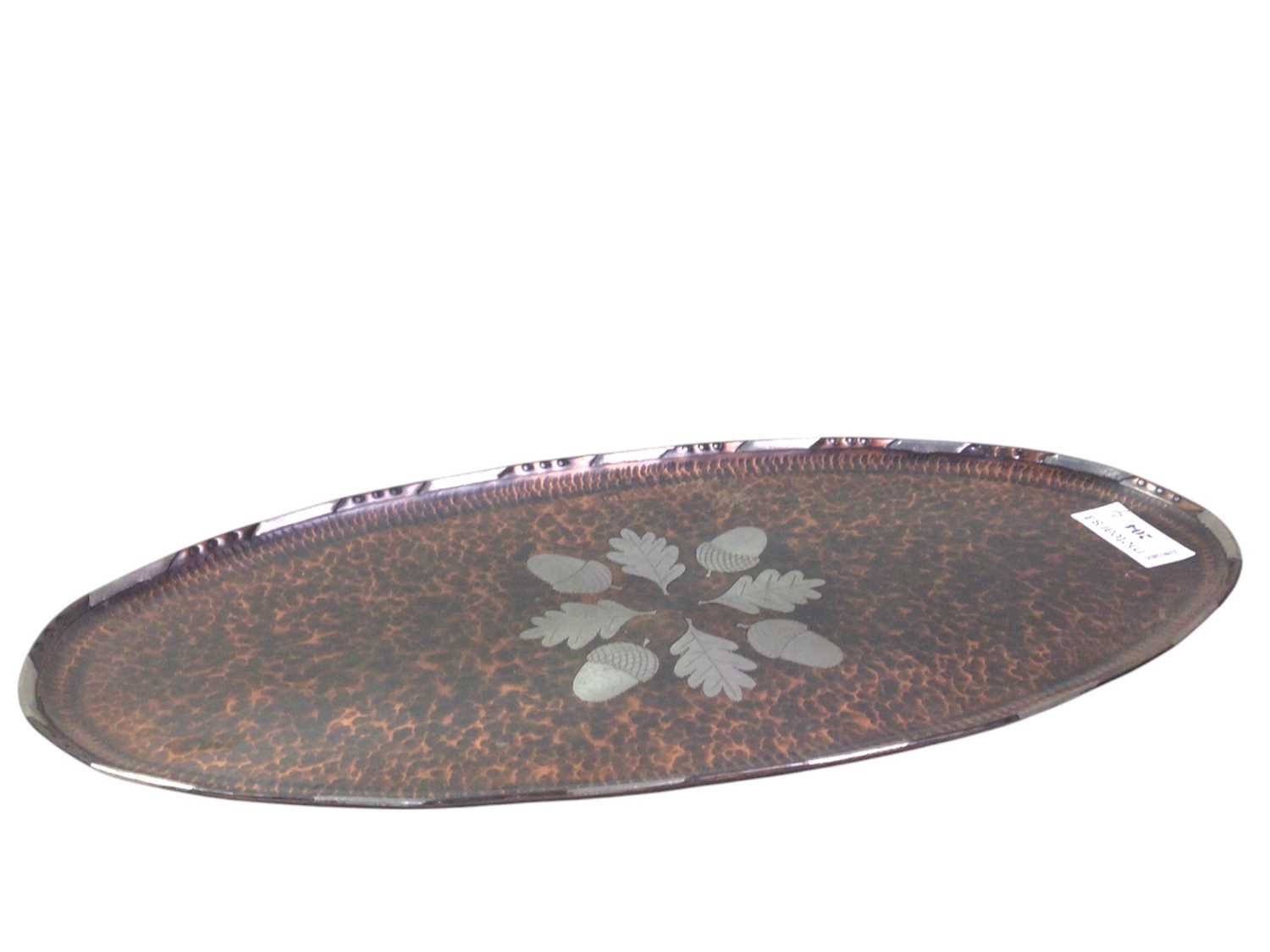 Lot 204 - ARTS & CRAFTS COPPER TRAY BY PAUL GILLING