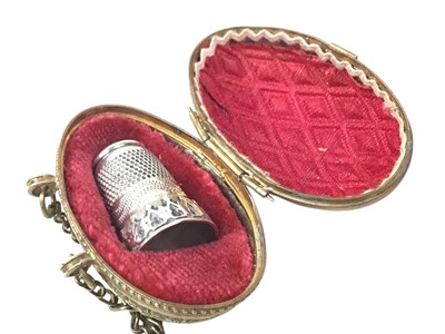 Lot 231 - TWO SILVER THIMBLES