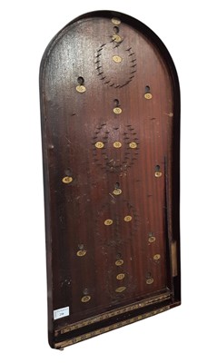 Lot 258 - VINTAGE MAHOGANY BAGATEL BOARD