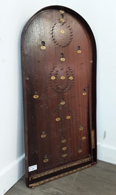 Lot 258 - VINTAGE MAHOGANY BAGATEL BOARD