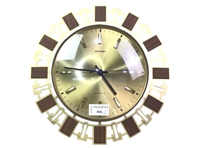 Lot 466 - STAIGER QUARTZ WALL CLOCK