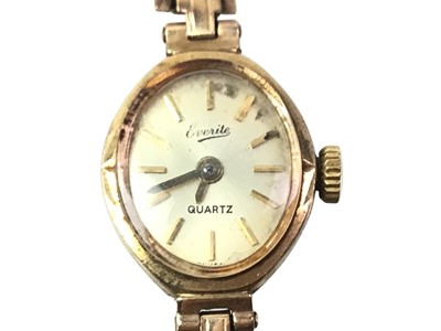 Lot 527 - COLLECTION OF GOLD WATCHES AND EARRINGS