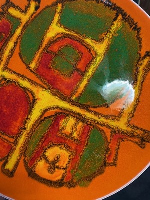 Lot 468 - CAROL CUTLER FOR POOLE POTTERY, FOUR CIRCULAR DISHES