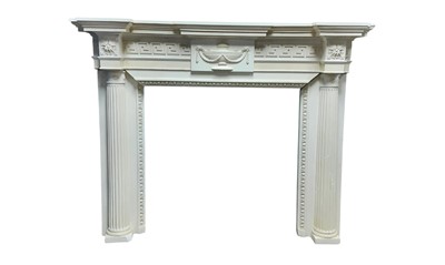 Lot 511 - GEORGIAN STYLE PLASTER FIRE SURROUND