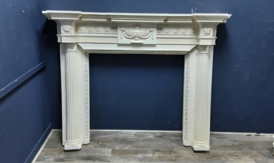 Lot 511 - GEORGIAN STYLE PLASTER FIRE SURROUND