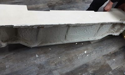 Lot 511 - GEORGIAN STYLE PLASTER FIRE SURROUND