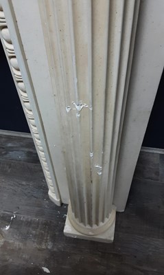 Lot 511 - GEORGIAN STYLE PLASTER FIRE SURROUND