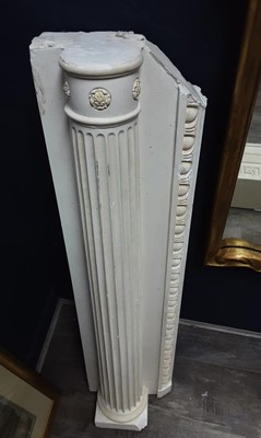Lot 511 - GEORGIAN STYLE PLASTER FIRE SURROUND
