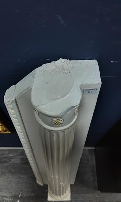 Lot 511 - GEORGIAN STYLE PLASTER FIRE SURROUND