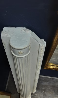 Lot 511 - GEORGIAN STYLE PLASTER FIRE SURROUND