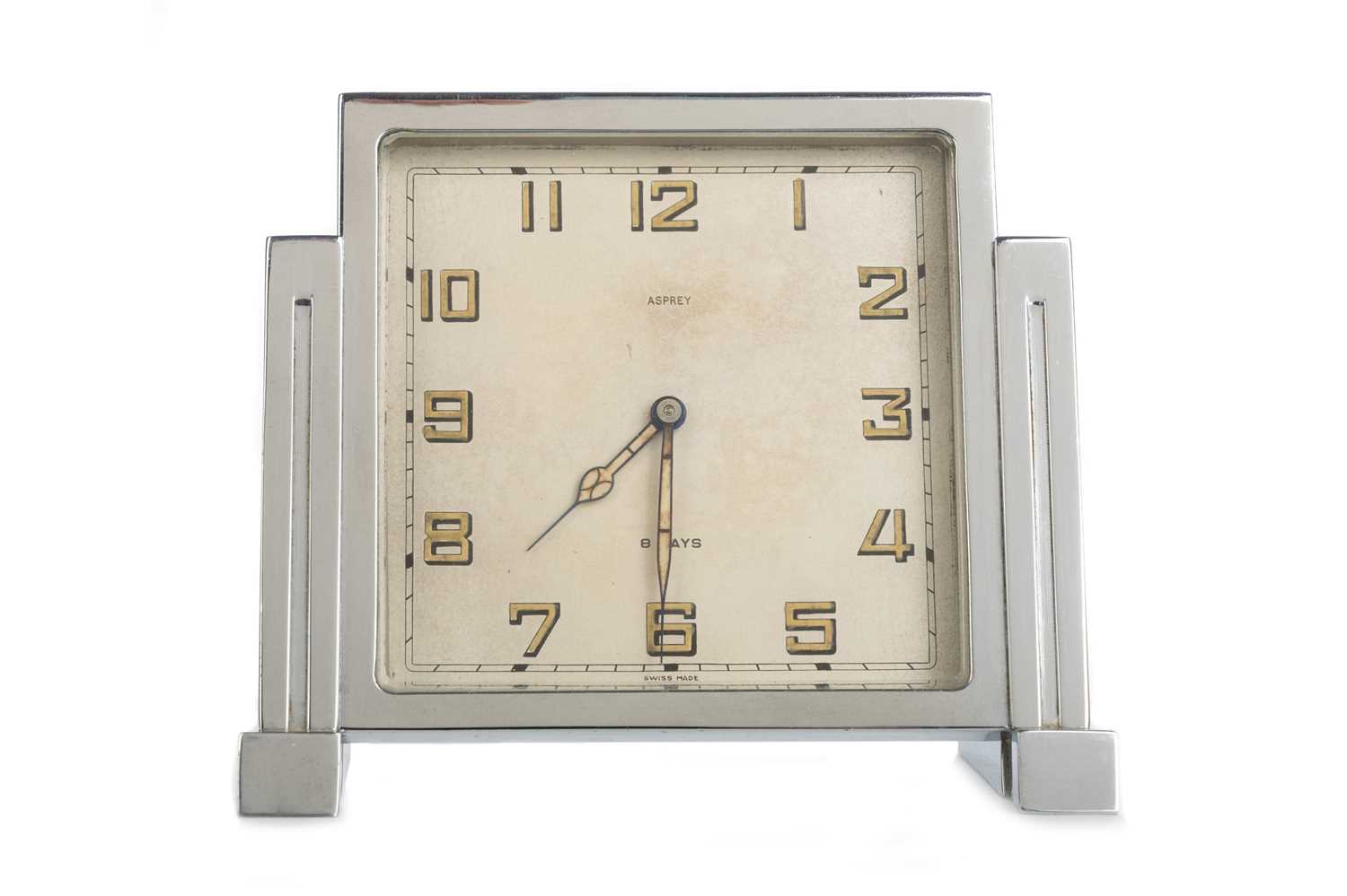 Lot 470 - ASPREY, ART DECO MANTEL CLOCK