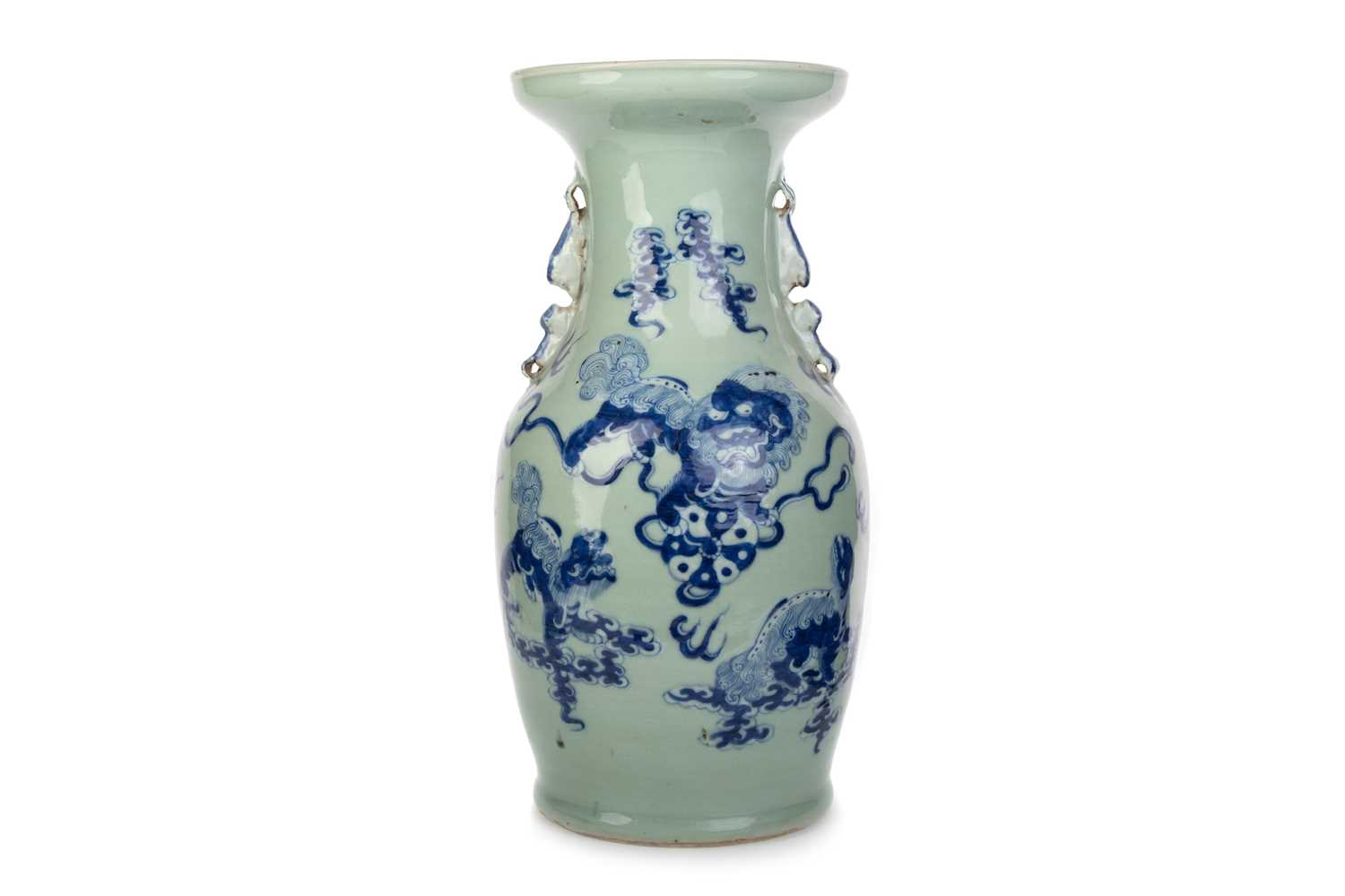 Lot 1278 - CHINESE 'FOO DOG' VASE